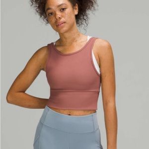 lululemon ribbed power pivot tank spiced chai